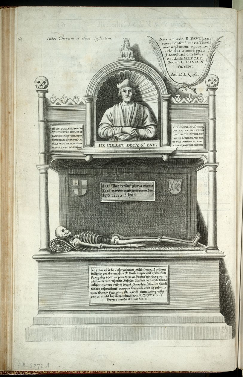 John Colet. durum 1 by Wenceslaus Hollar