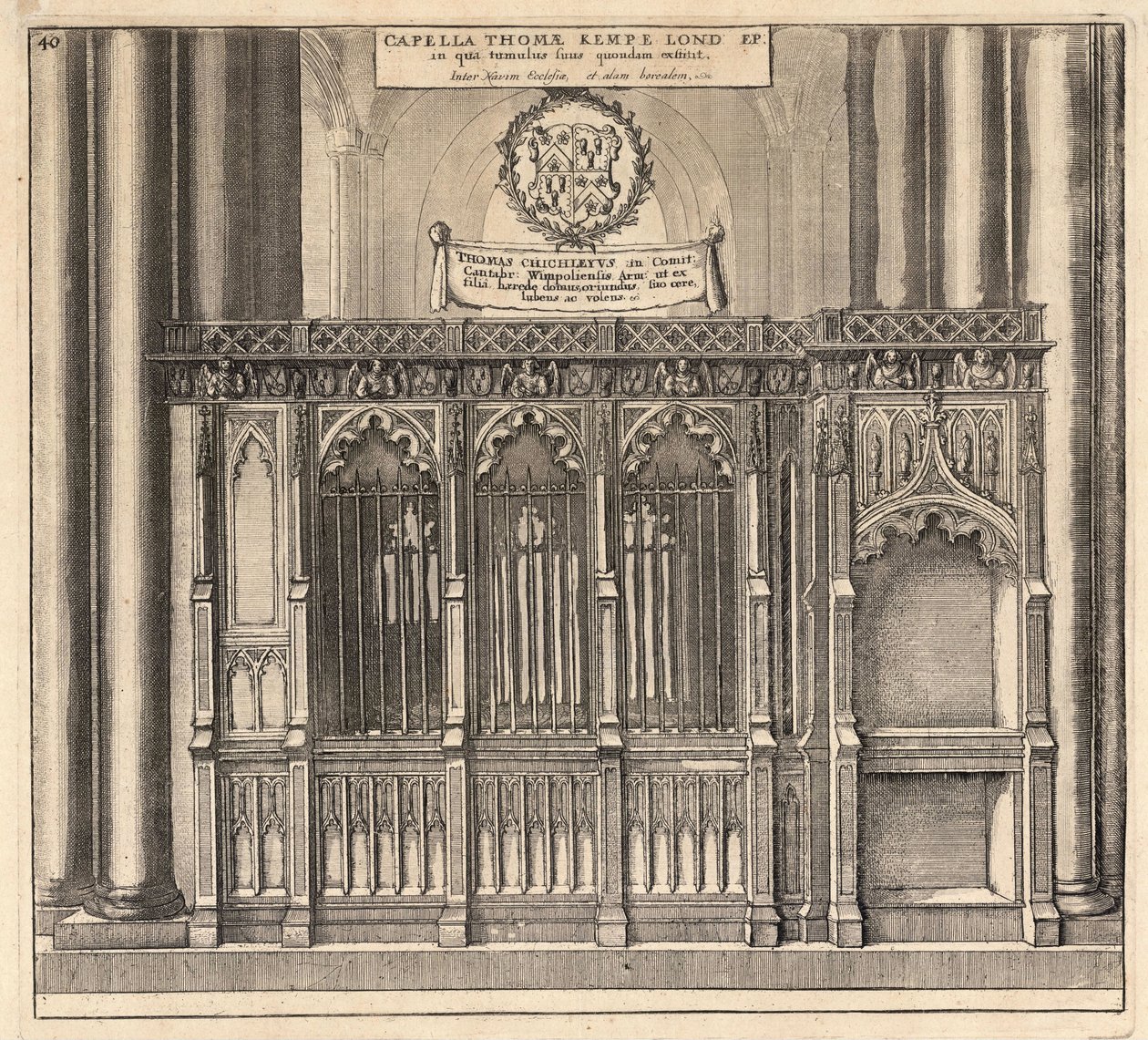 Kempe (anıt) by Wenceslaus Hollar