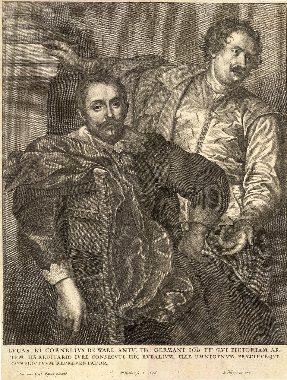 Lucas ve Cornelius de Wael. Devlet 4 by Wenceslaus Hollar
