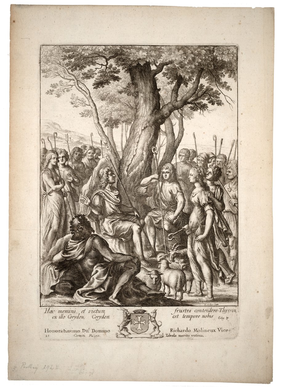 Meliboeus. durum 3 by Wenceslaus Hollar