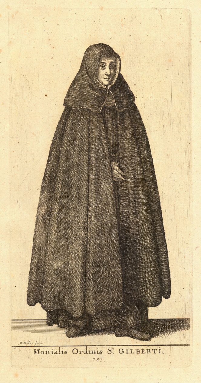 Tarikatın Rahibesi Gilberti by Wenceslaus Hollar