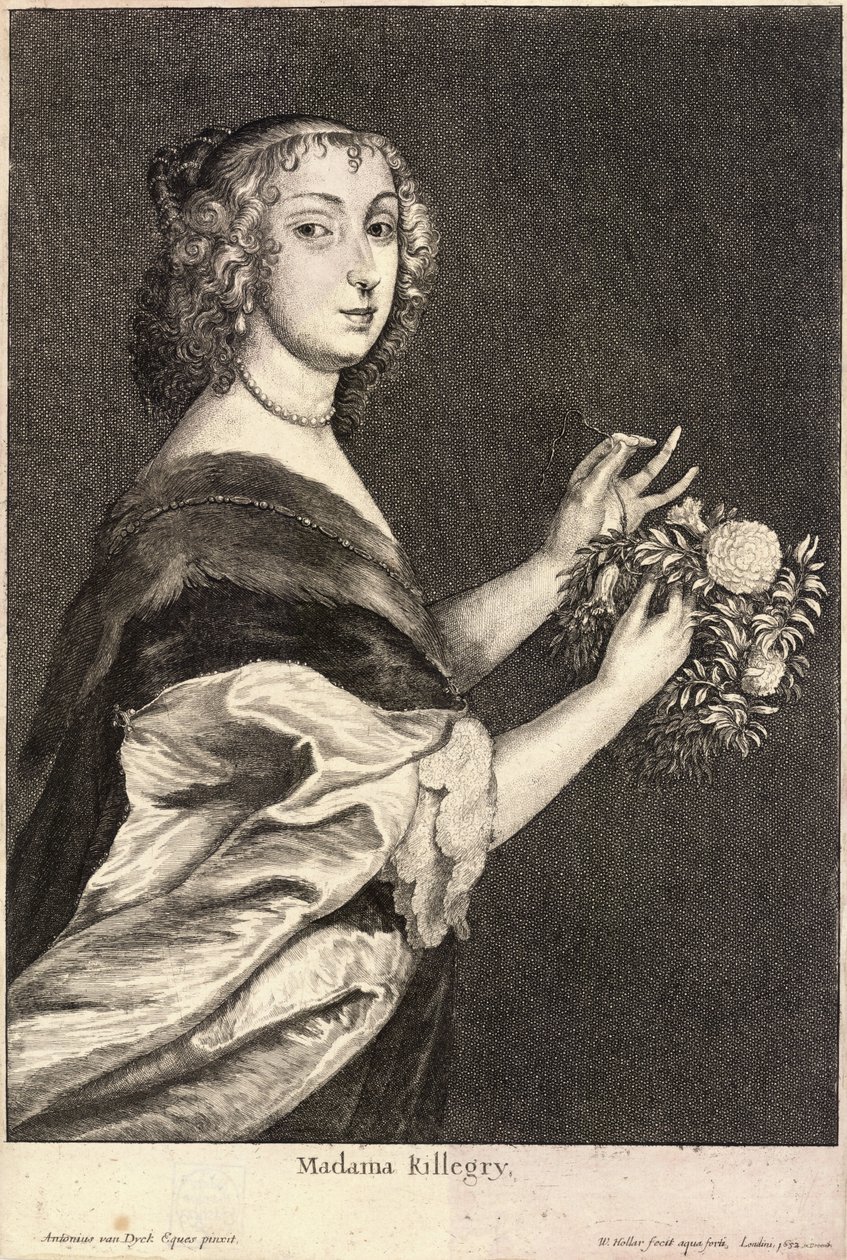 Bayan Killigrew. durum 2 by Wenceslaus Hollar