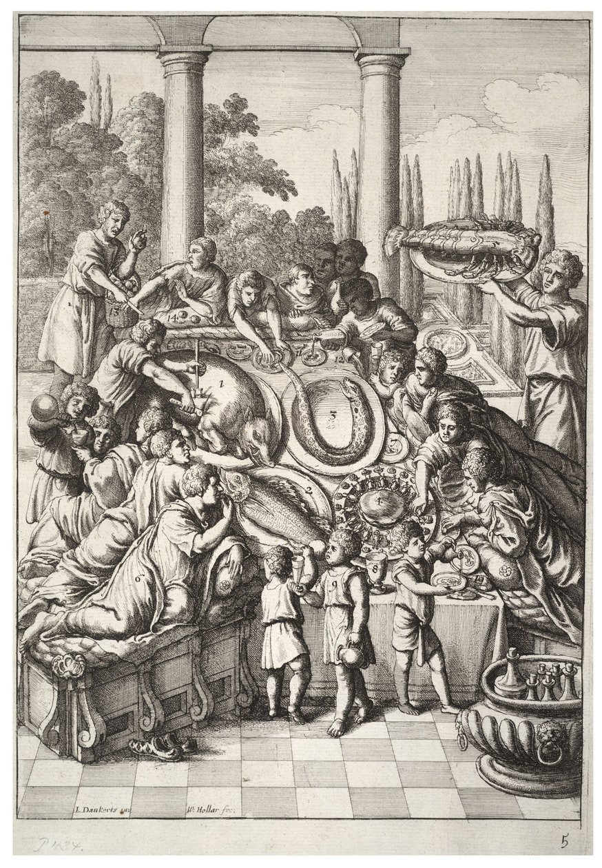 Ziyafet by Wenceslaus Hollar