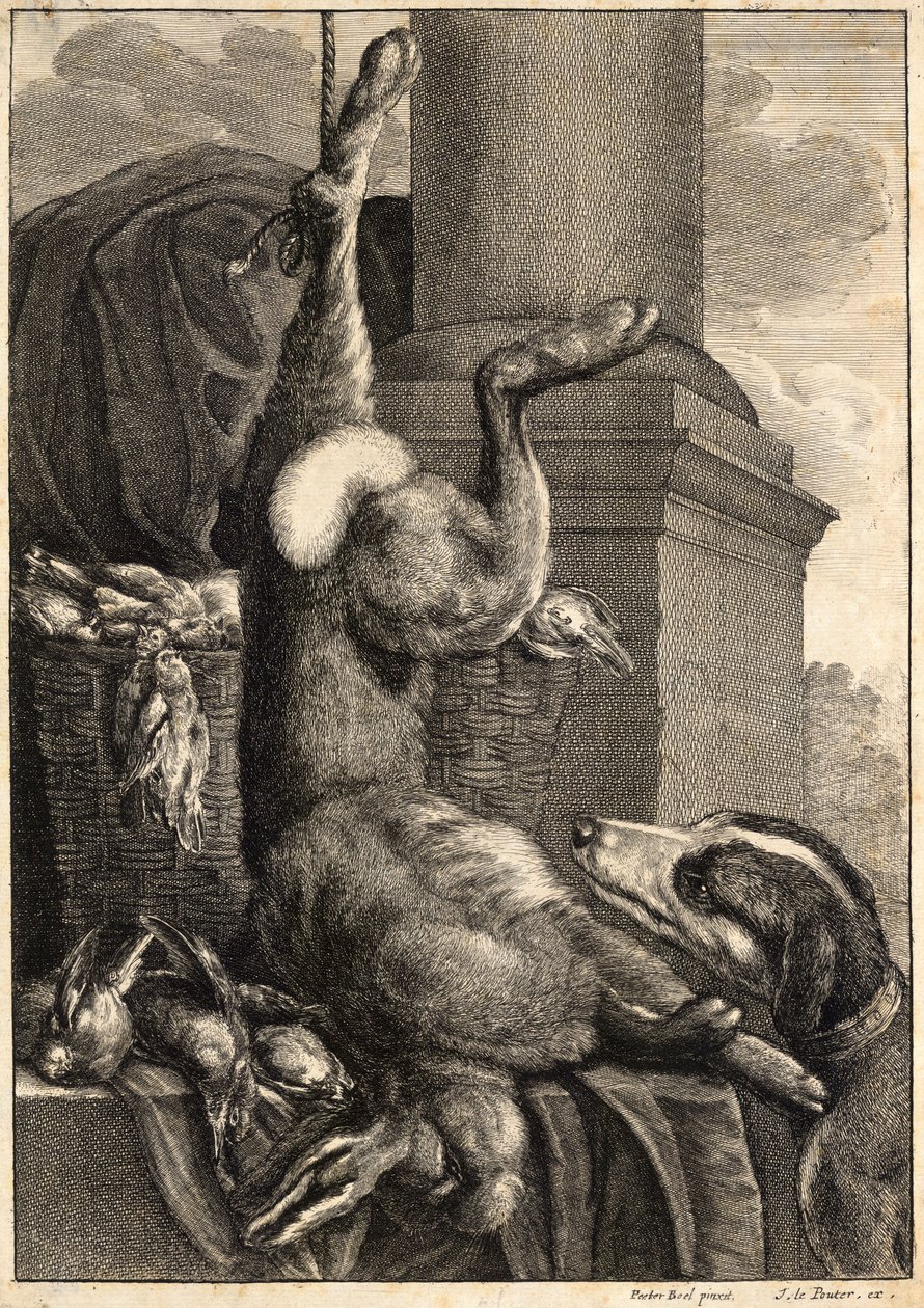 Ölü tavşan. durum 2 by Wenceslaus Hollar