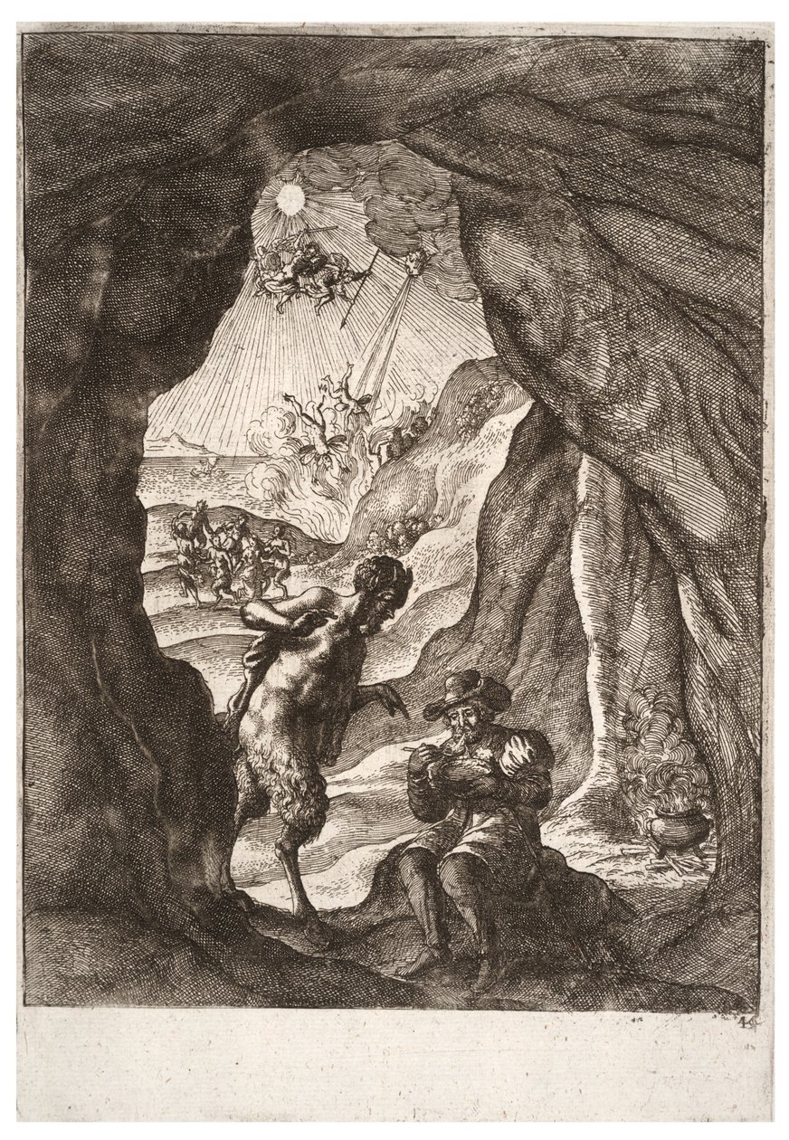 Satir ve gezgin. durum 2 by Wenceslaus Hollar