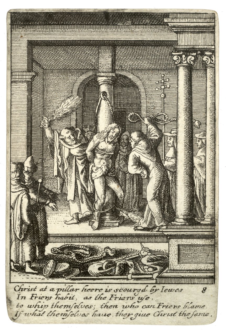 kırbaçlama by Wenceslaus Hollar