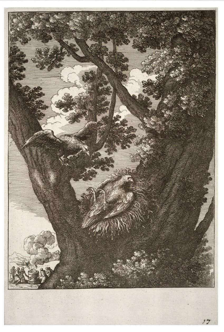 Hasta uçurtma ve annesi by Wenceslaus Hollar