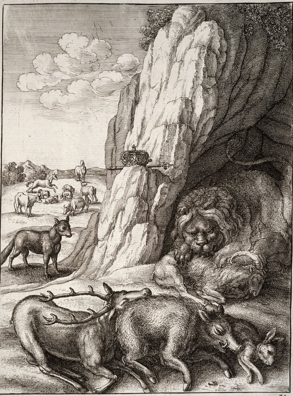 hasta aslan by Wenceslaus Hollar