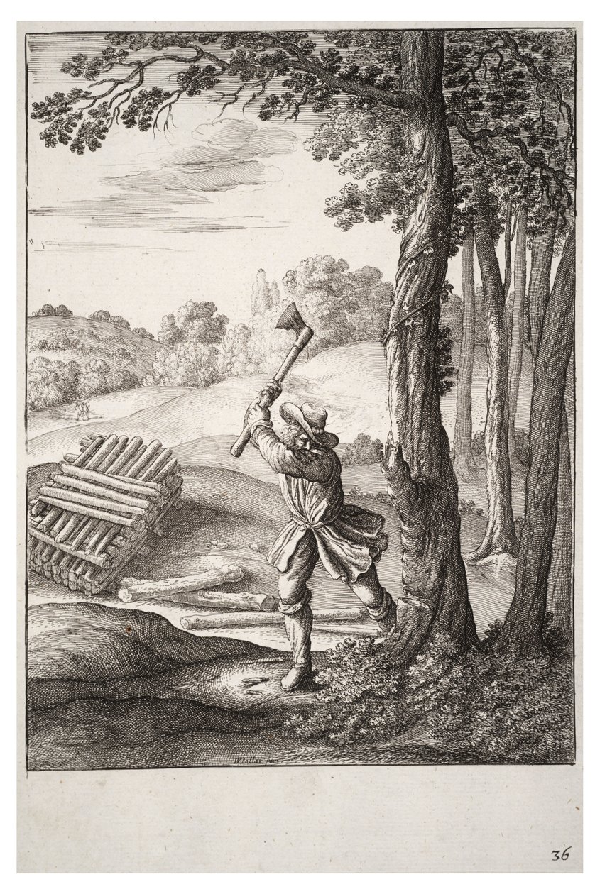 oduncu by Wenceslaus Hollar