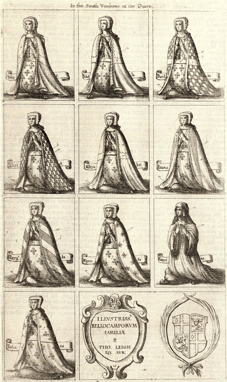 Warwick (vitray) by Wenceslaus Hollar