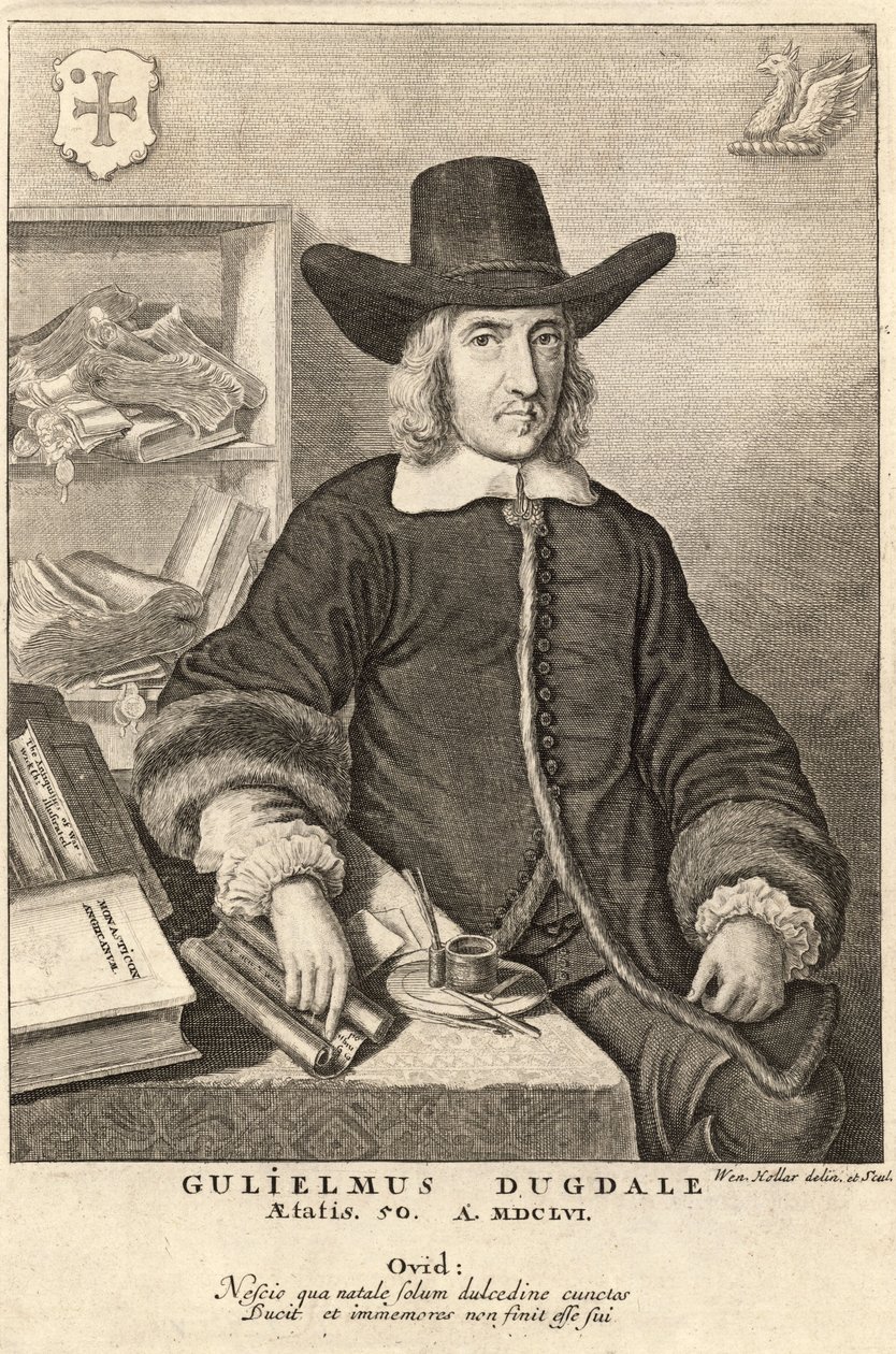 William Dugdale. Devlet 5 by Wenceslaus Hollar