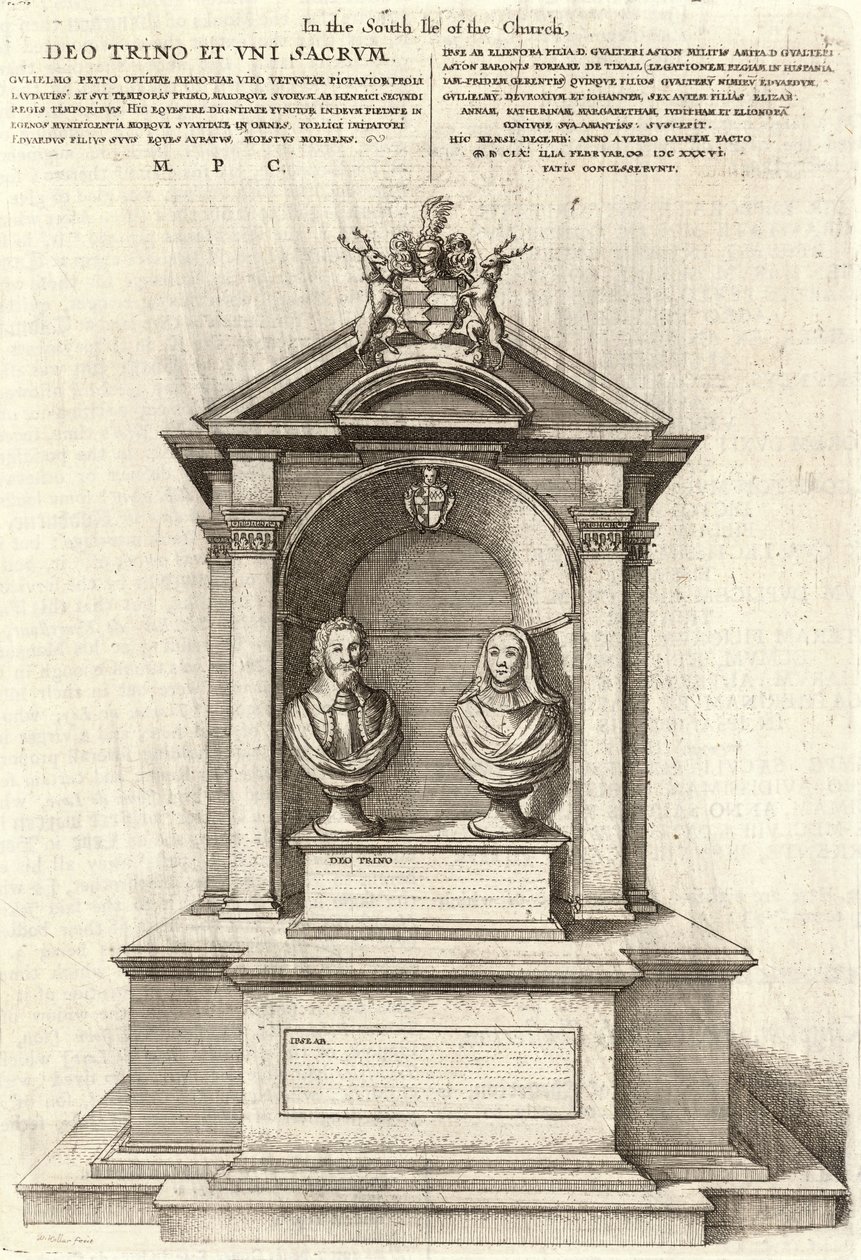 William Peto (anıt) by Wenceslaus Hollar