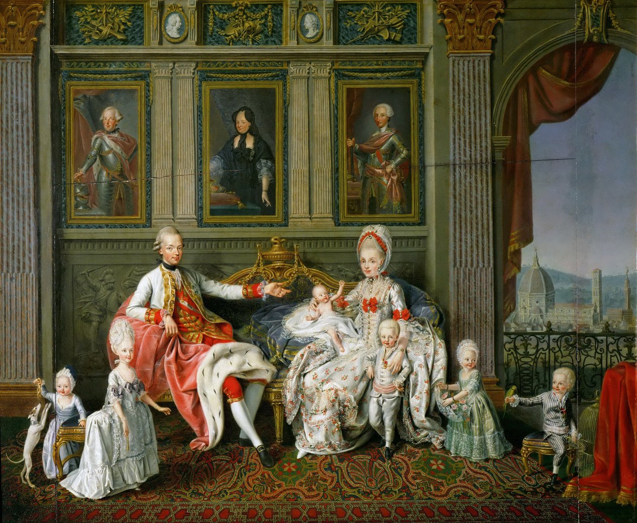 Ailesi ile Grandük Leopold by Wenceslaus Werlin