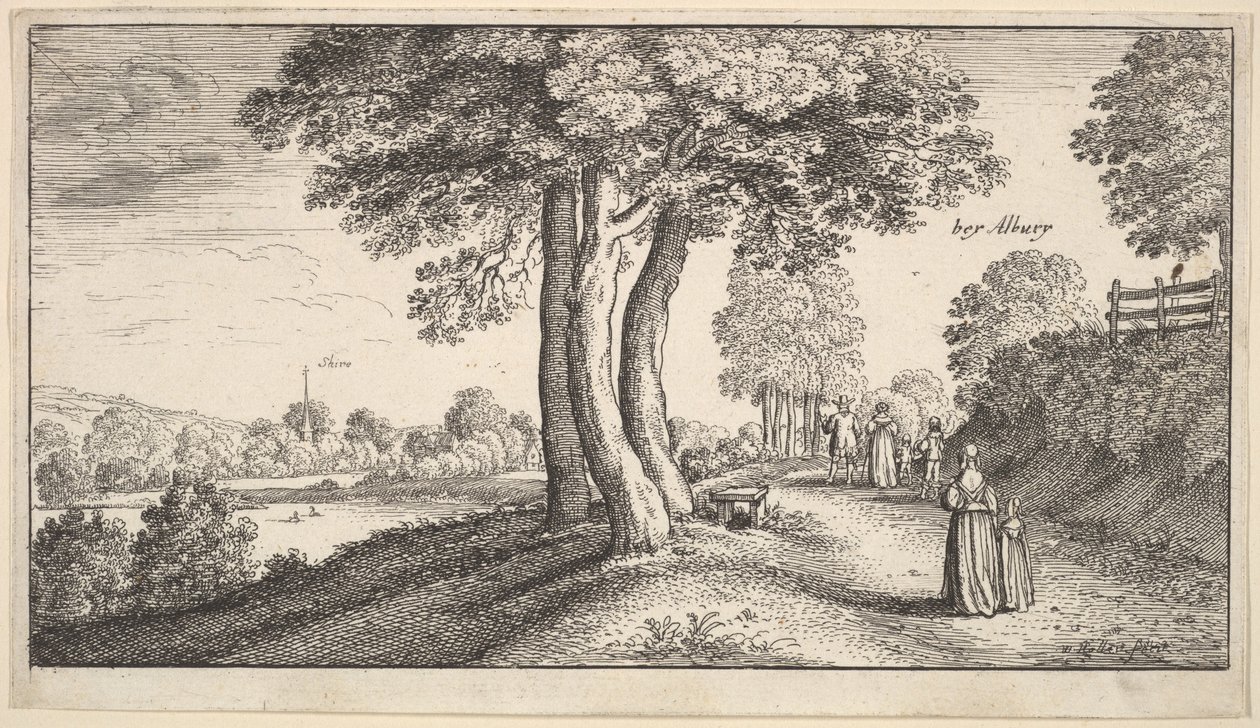 Albury, 1625-77. by Wenceslaus Hollar