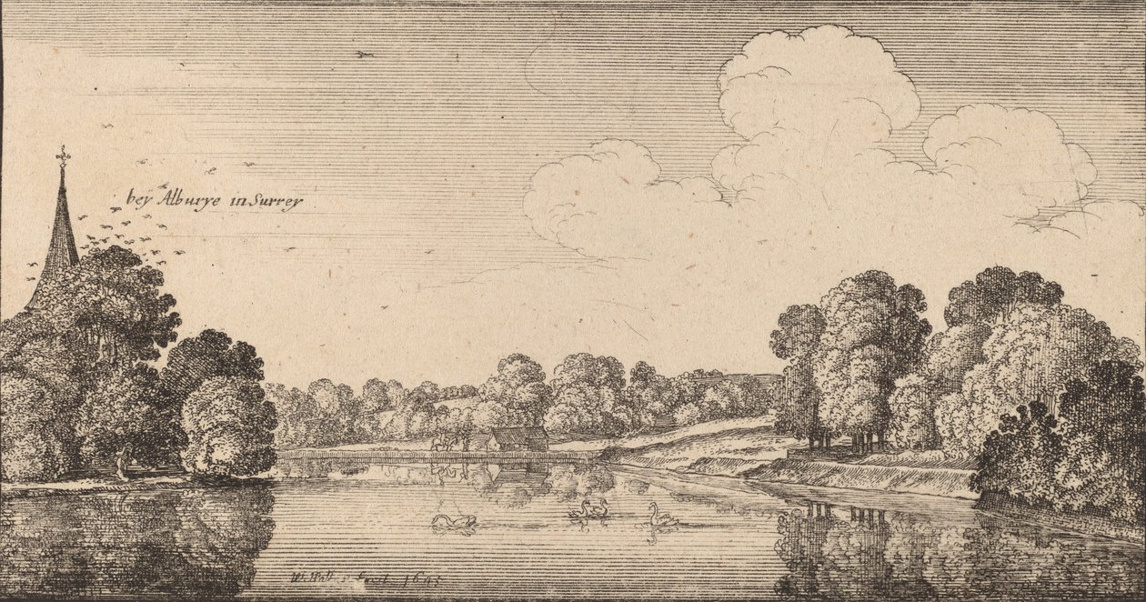 Albury, 1645. by Wenceslaus Hollar