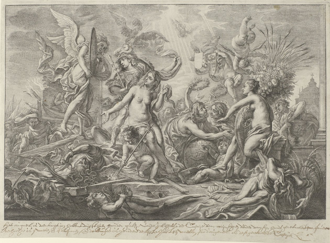 Westphalia Barış Alegorisi, 1648 by Wenceslaus Hollar