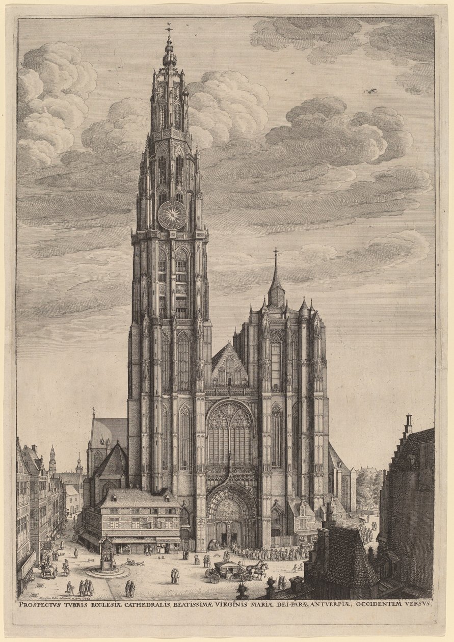 Anvers Katedrali by Wenceslaus Hollar