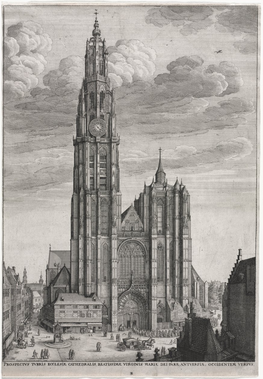 Anvers Katedrali by Wenceslaus Hollar