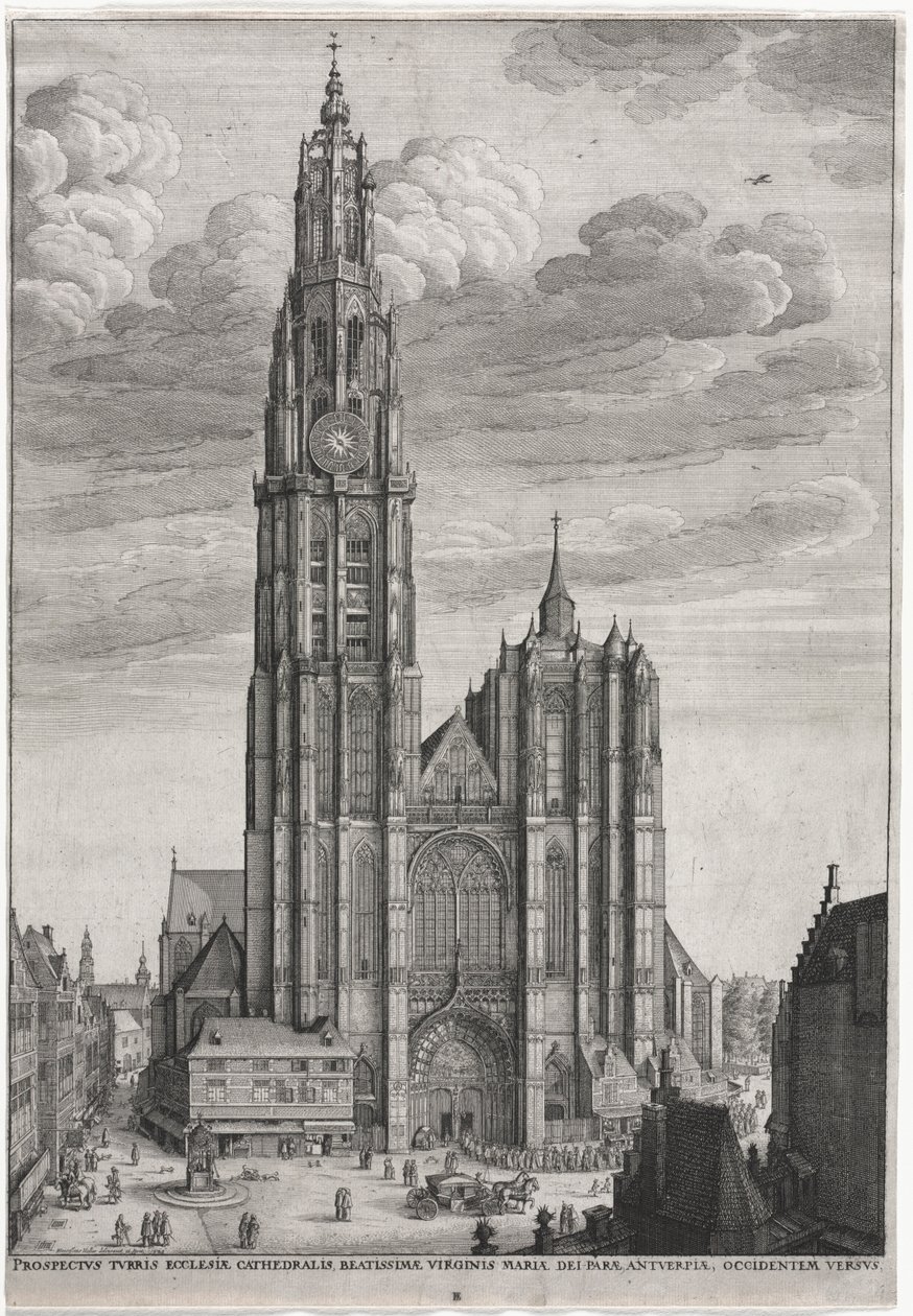 Anvers Katedrali, 1649. by Wenceslaus Hollar