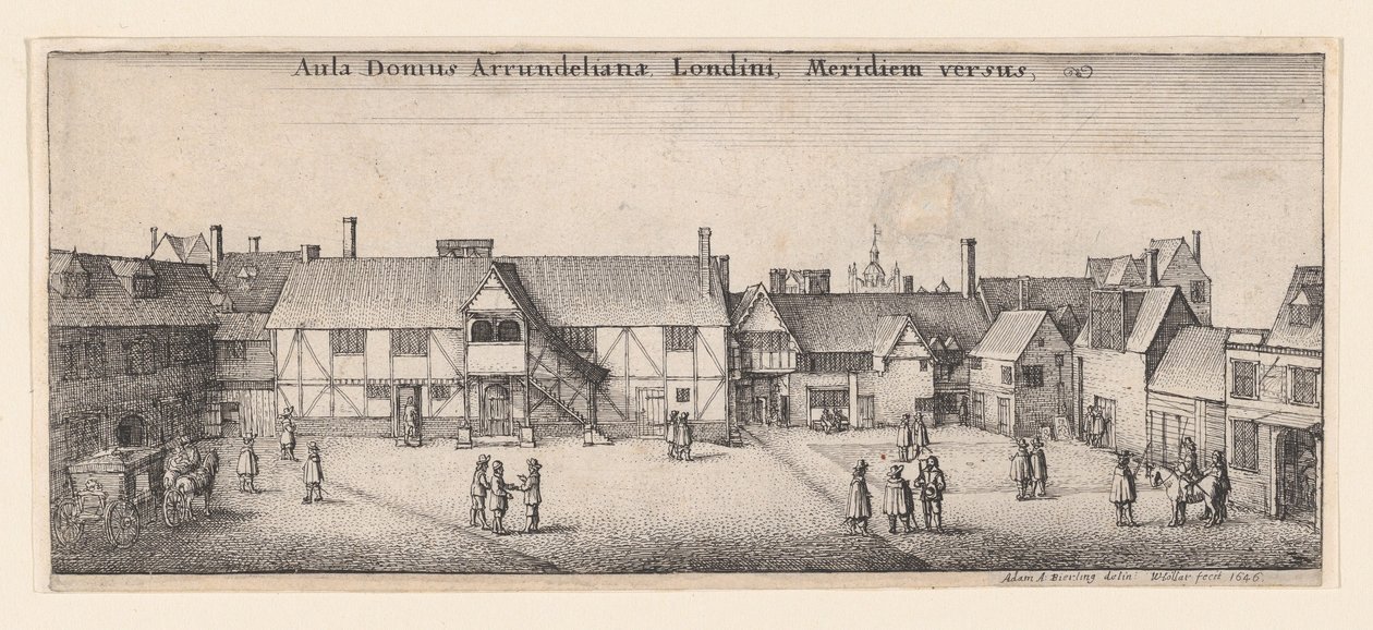 Güneyden Arundel Evi, 1646., 1646. by Wenceslaus Hollar