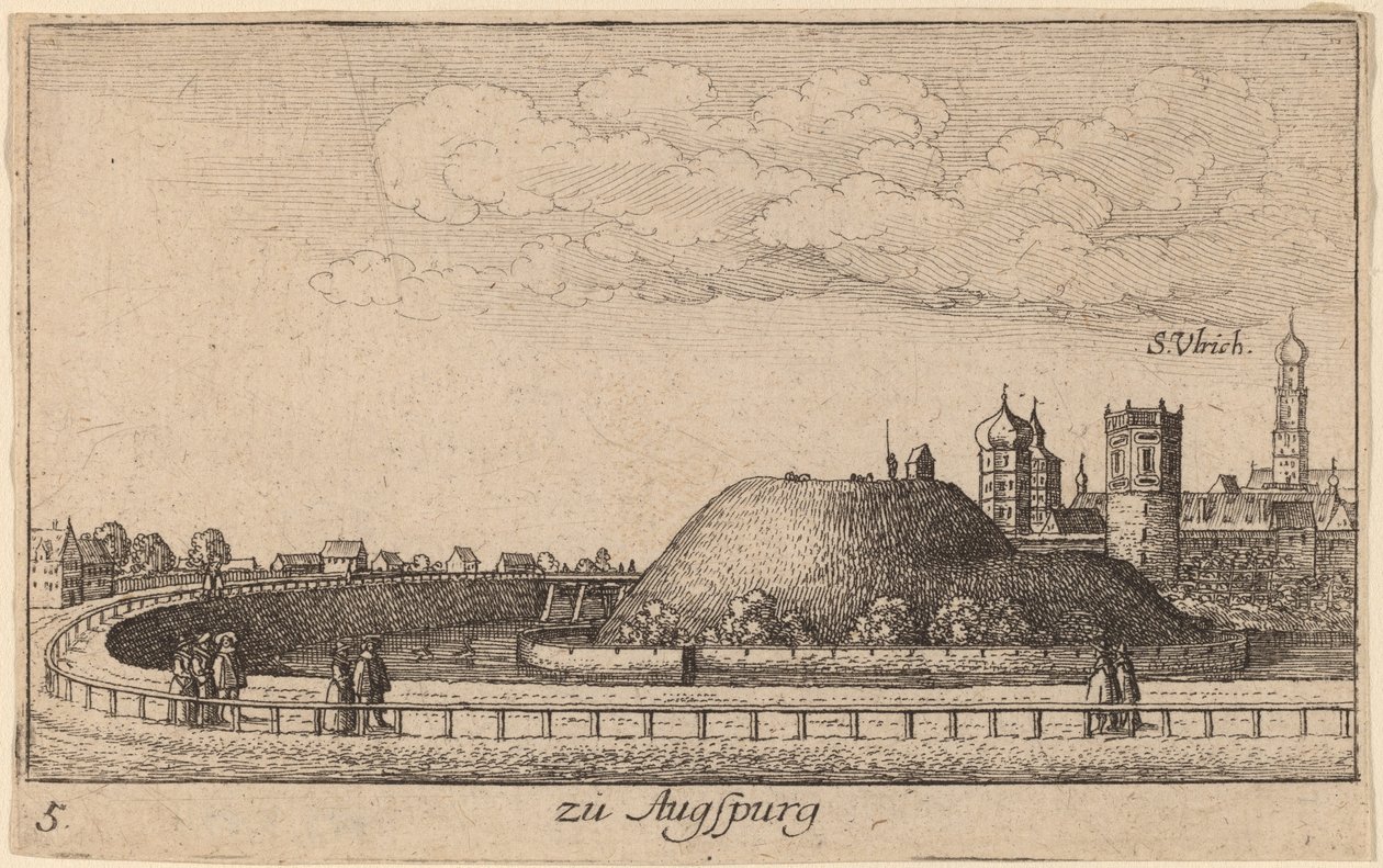 Augsburg by Wenceslaus Hollar