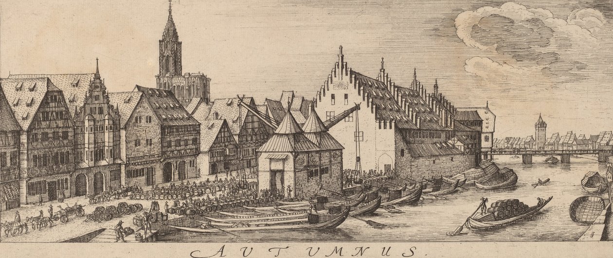 Sonbahar: Şarap Pazarı, c. 16281629. by Wenceslaus Hollar