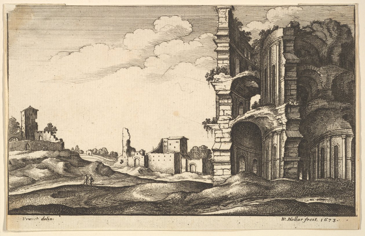 Klasik Harabeler, 1673. by Wenceslaus Hollar