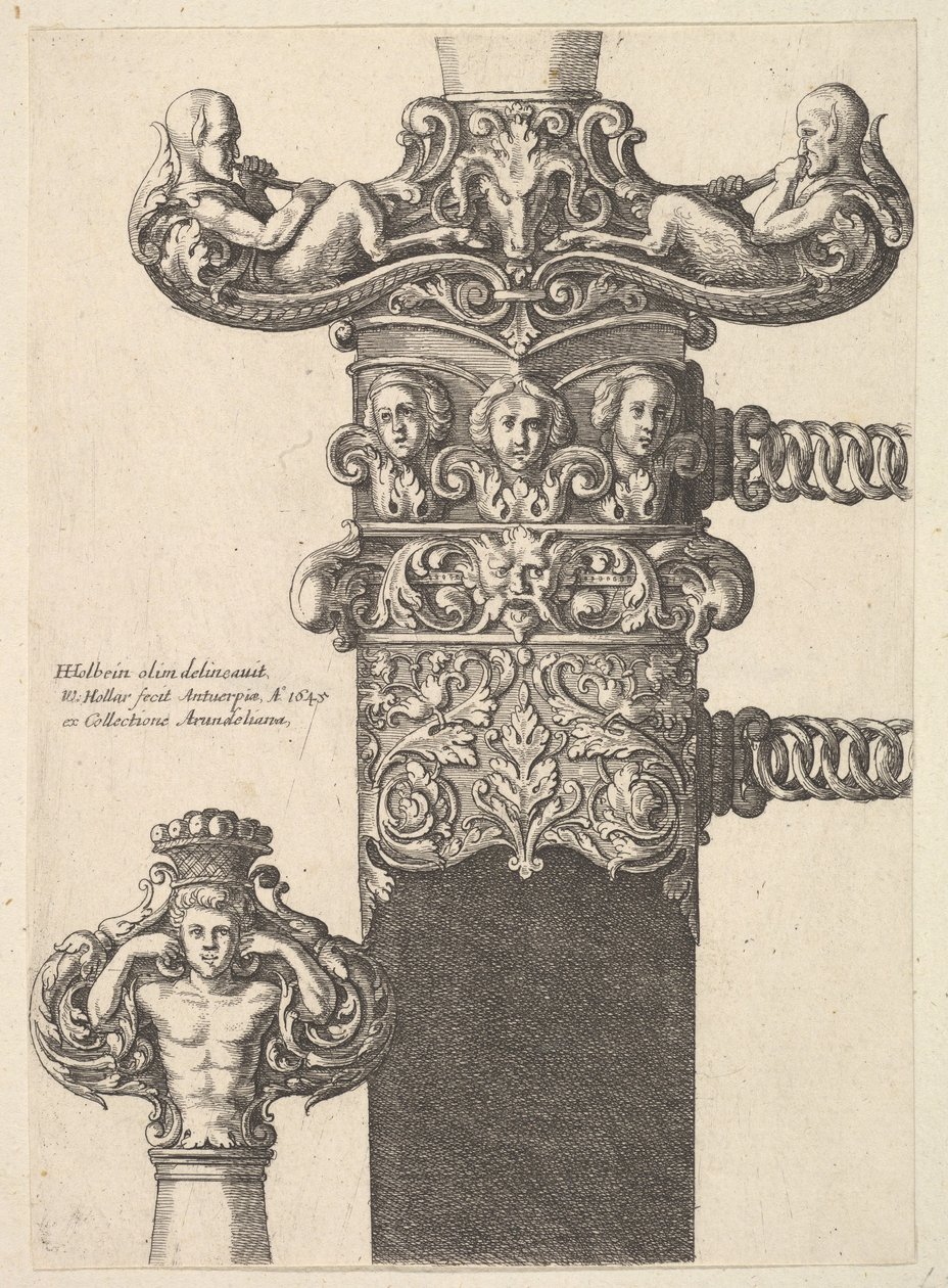 Hançer ve kın, 1645. by Wenceslaus Hollar
