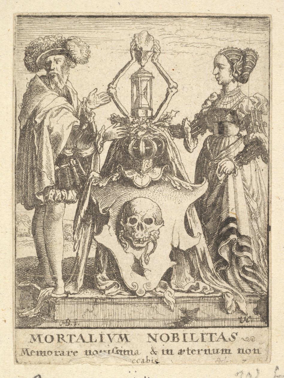 Ölümün arması, Ölüm Dansı, 1651. by Wenceslaus Hollar
