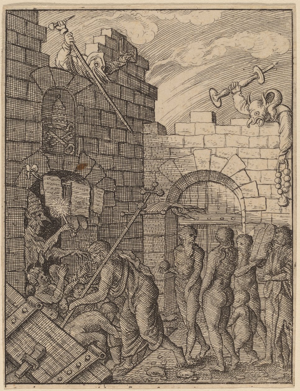 cehenneme iniş by Wenceslaus Hollar