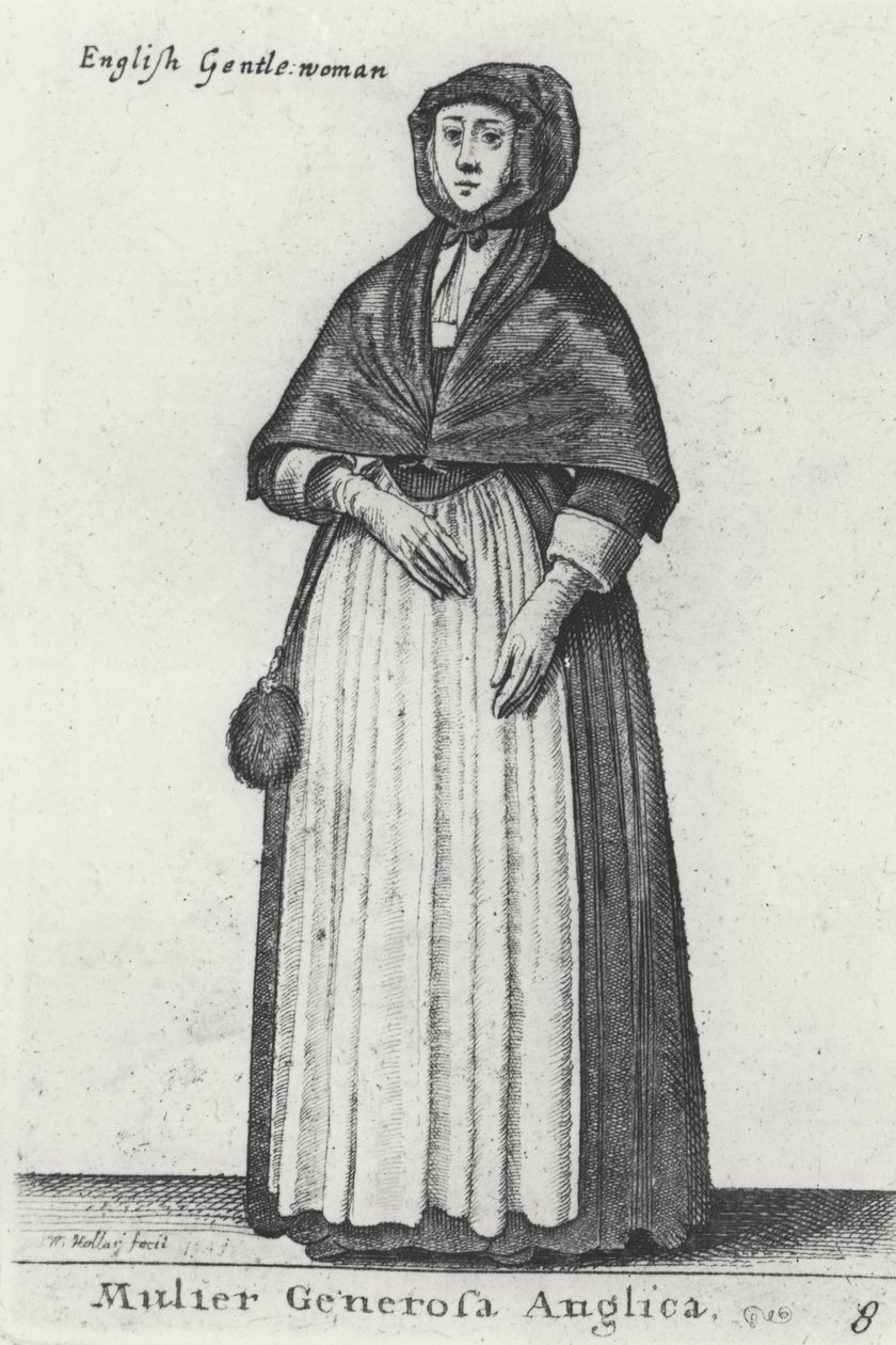 İngiliz Beyefendi, 1643 by Wenceslaus Hollar