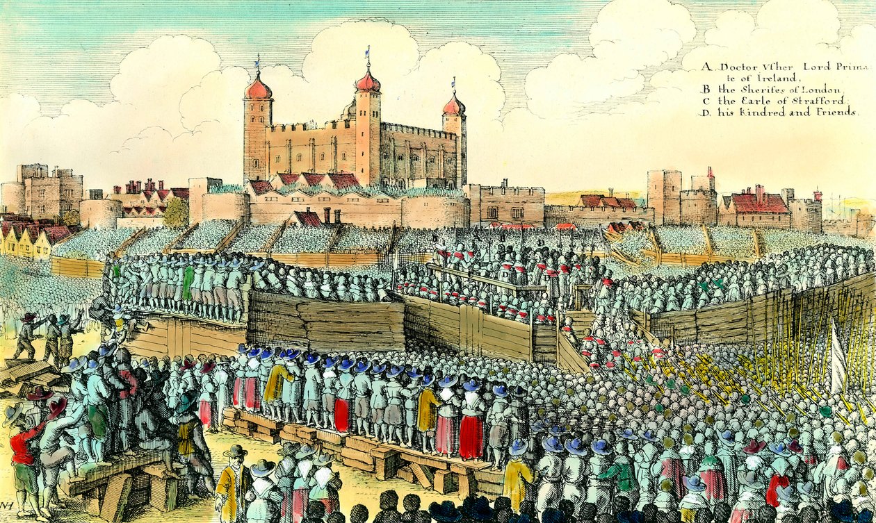 Birinci İngiliz Devrimi (1641-1649): İngiliz politikacı Thomas Wentworth de Strafford