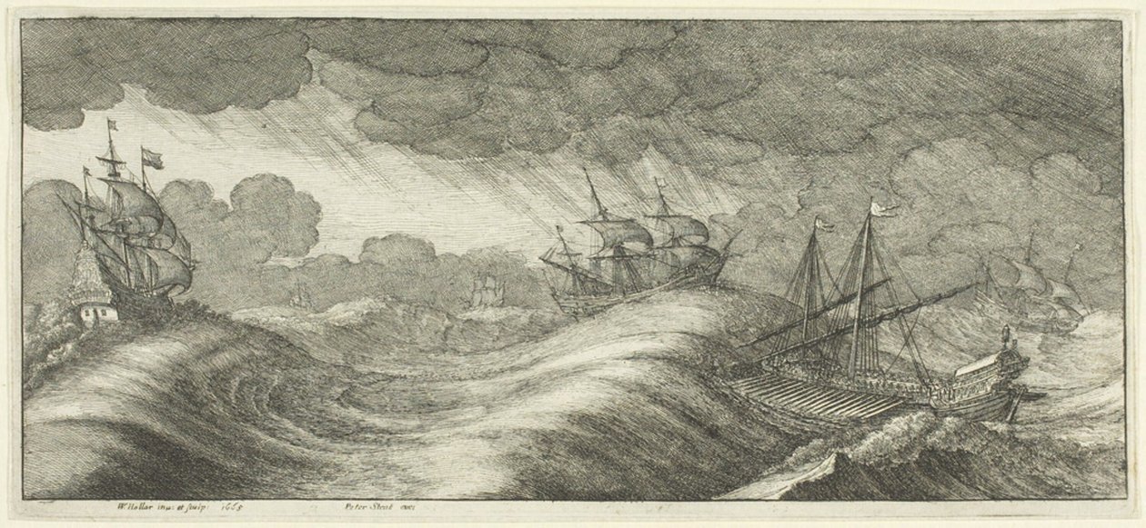 kadırga by Wenceslaus Hollar