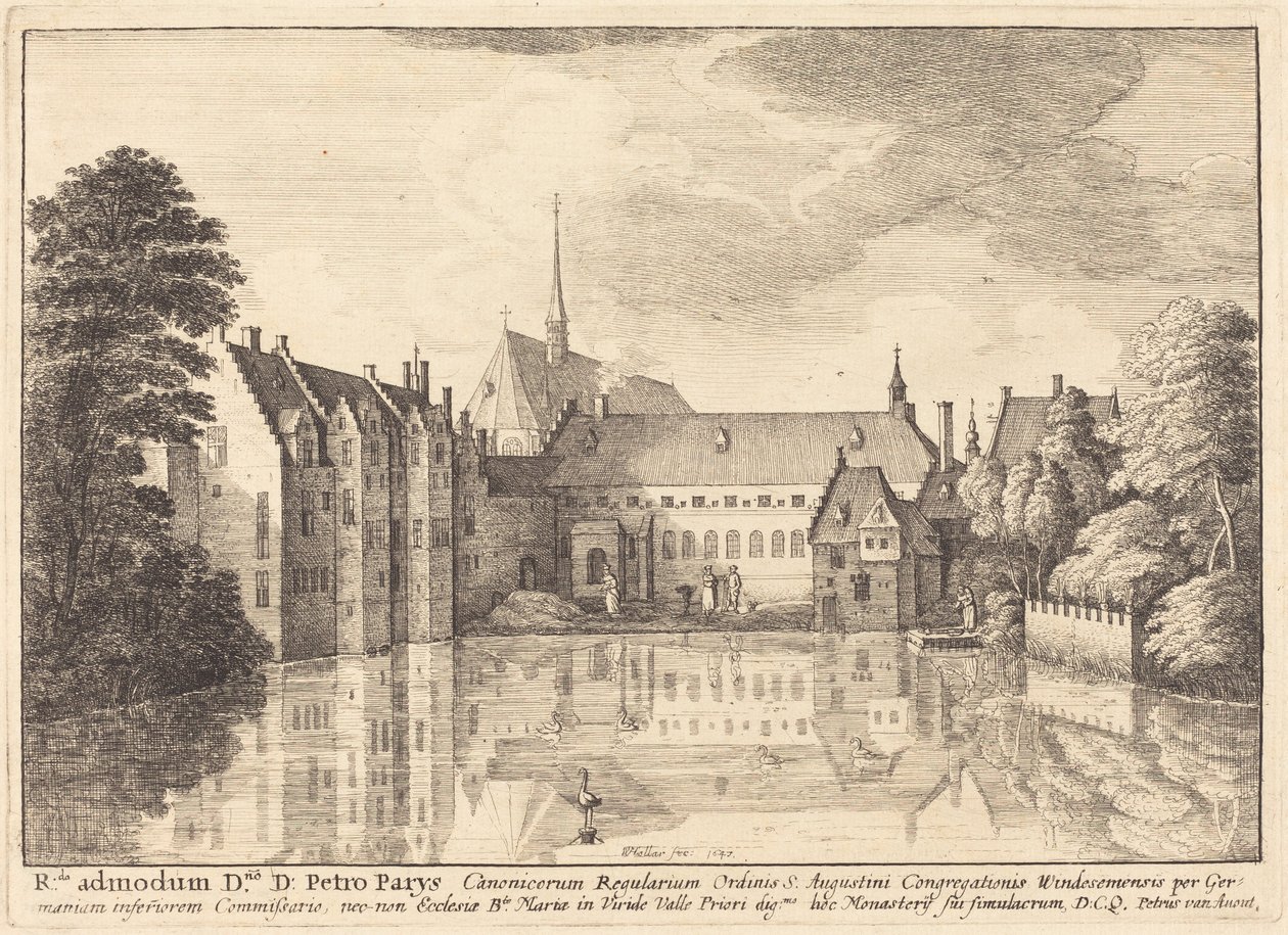 Groenendael Manastırı by Wenceslaus Hollar