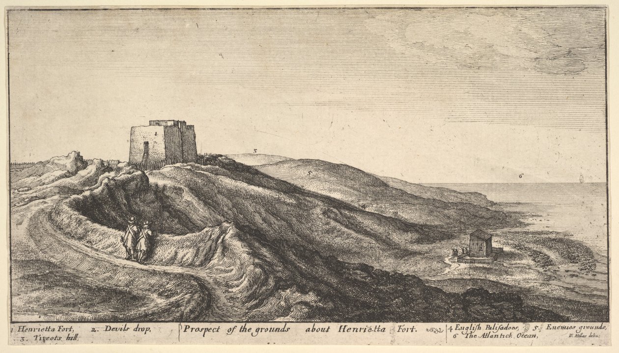 Henrietta Kalesi, yaklaşık 1670. by Wenceslaus Hollar