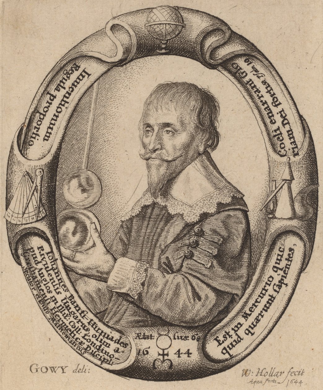 Johann Banfi Huniades. by Wenceslaus Hollar