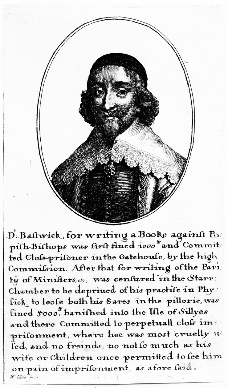 John Bastwick (gravür) by Wenceslaus Hollar