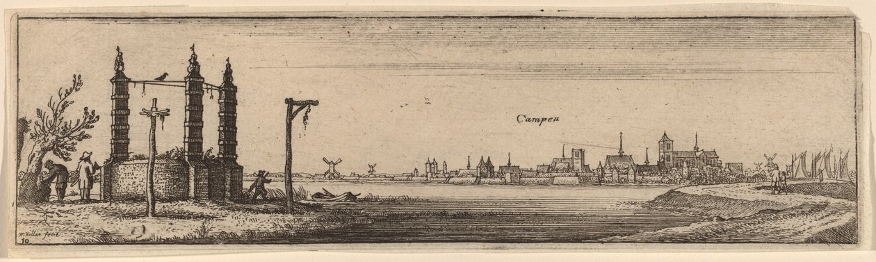 Kampen, c.1632. by Wenceslaus Hollar