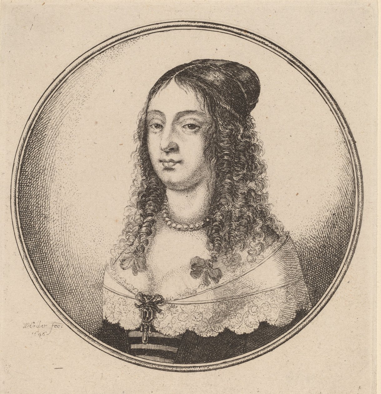 Kurdeleli Kadın, 1646. by Wenceslaus Hollar