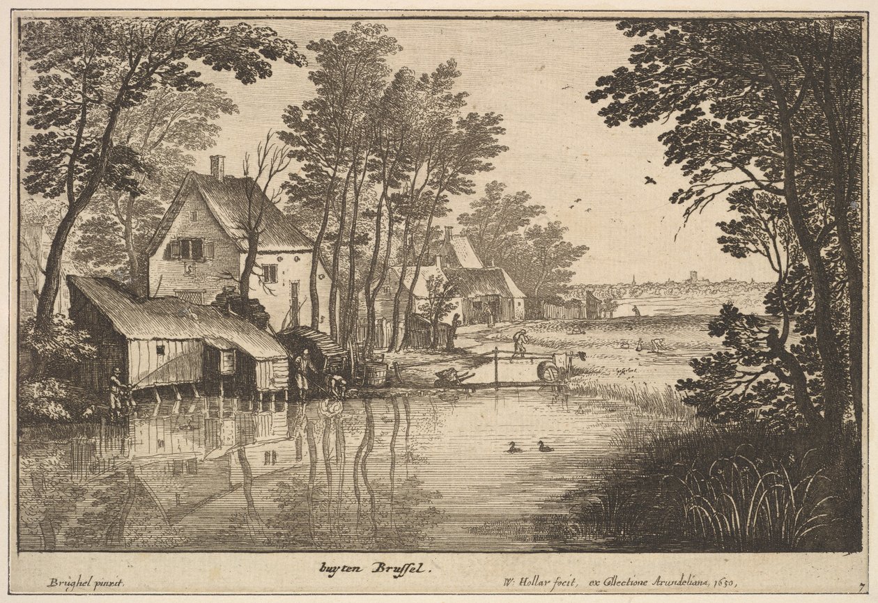 Fenerli Manzara, 1650. by Wenceslaus Hollar