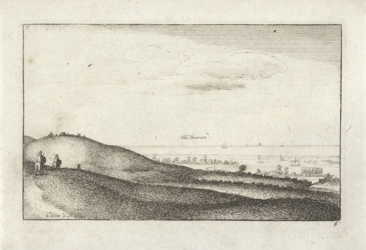 Shoreham manzaralı manzara by Wenceslaus Hollar