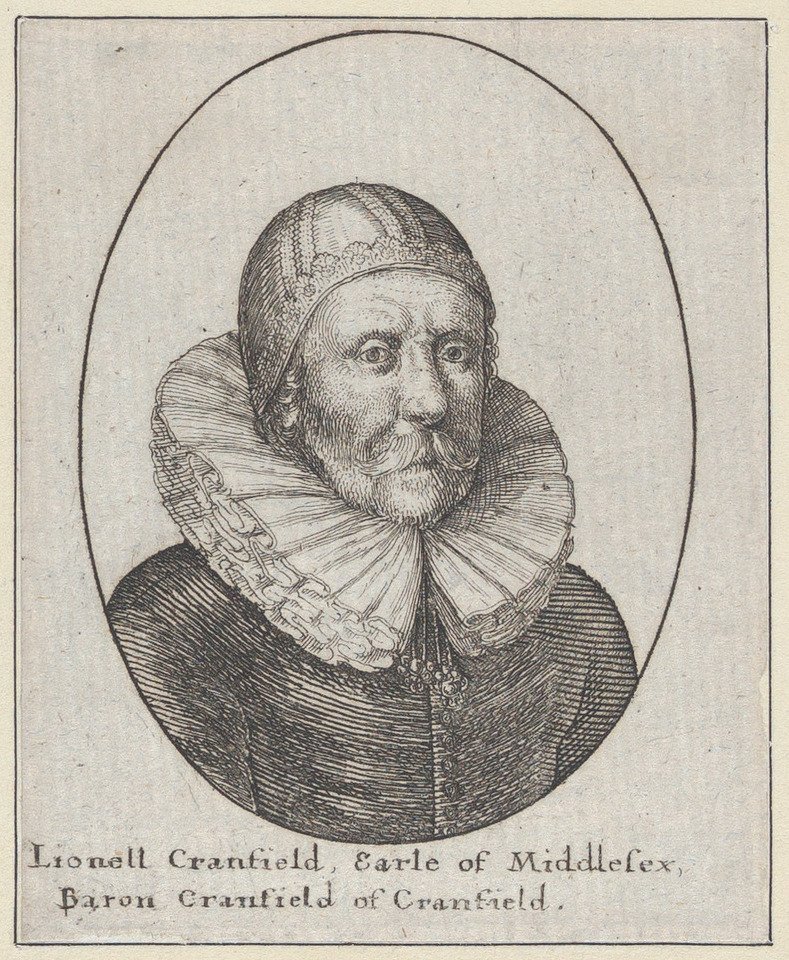 Lionell Cranfield, Middlesex Kontu, Cranfield Baron Cranfield, 1644., 1644. by Wenceslaus Hollar