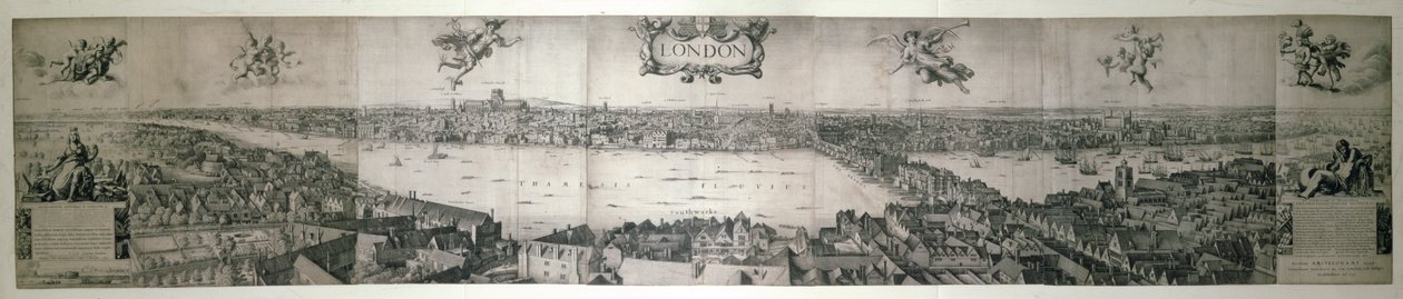 Londra, 1647 (bakır levha) by Wenceslaus Hollar
