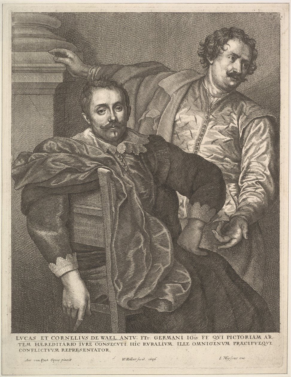 Lucas ve Cornelius van Wael, 1646. by Wenceslaus Hollar