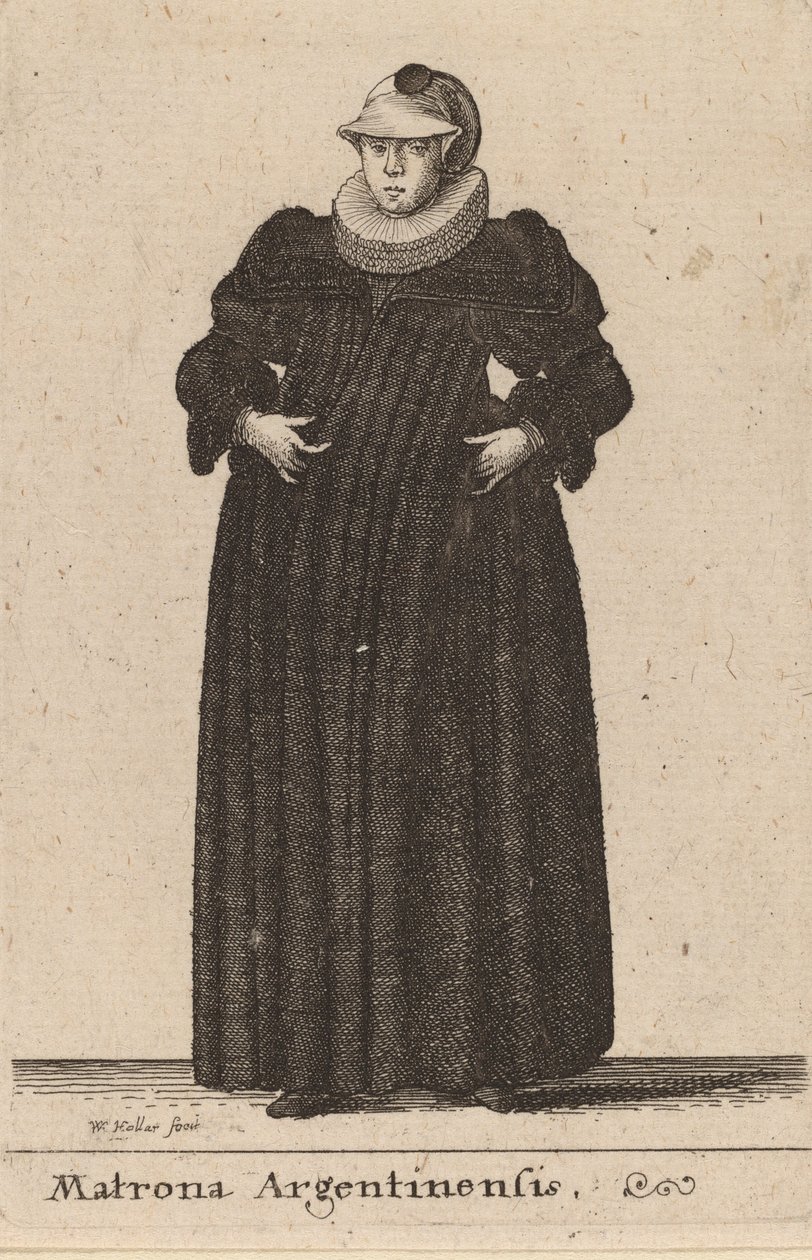 Arjantinli Matron, 1642 by Wenceslaus Hollar