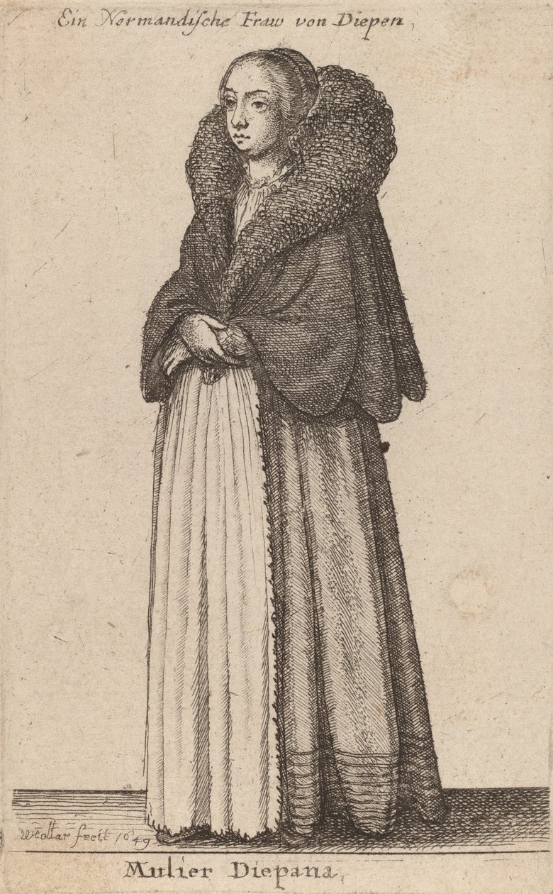 Kadın Diepana, 1649 by Wenceslaus Hollar