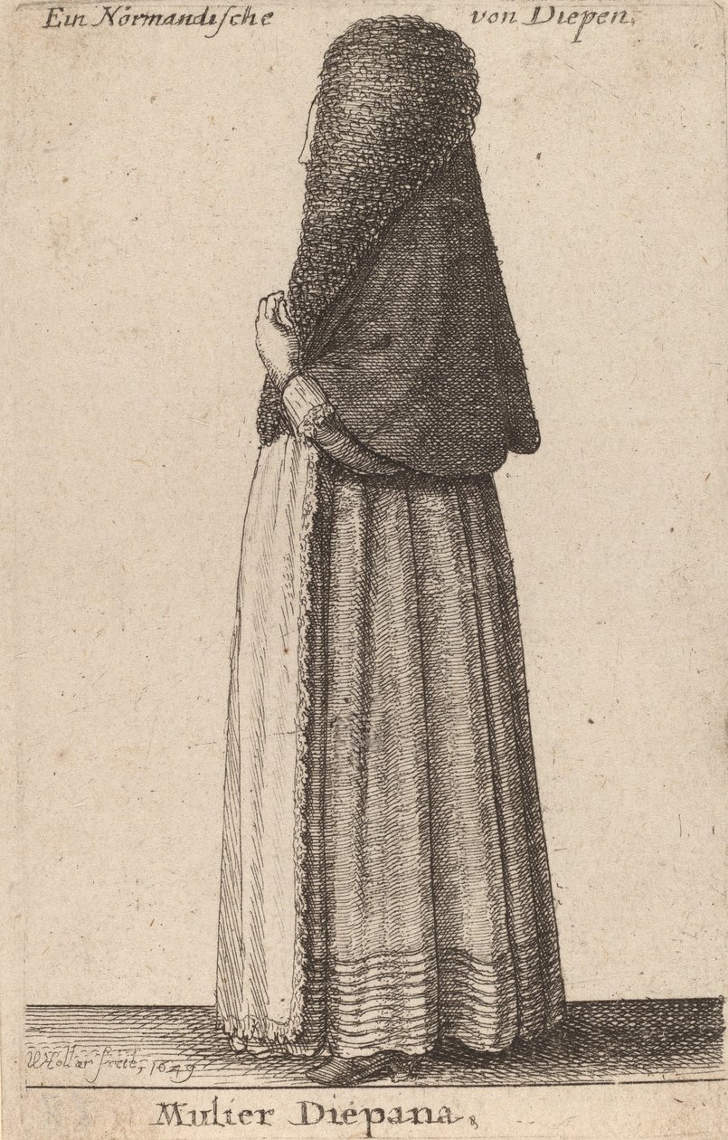 Kadın Diepana, 1649 by Wenceslaus Hollar