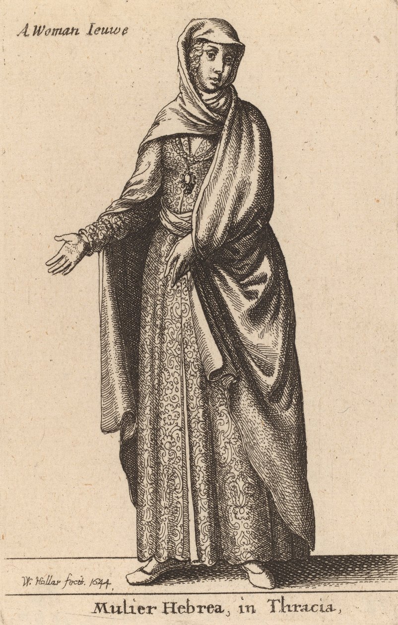 Mulier Hebrea, Trakya, 1644. by Wenceslaus Hollar