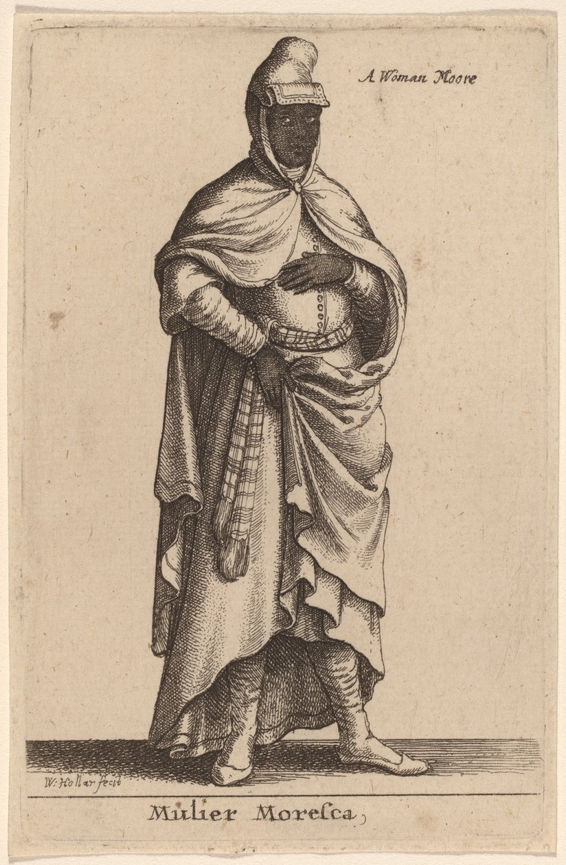 Moresca Mulier kadın by Wenceslaus Hollar