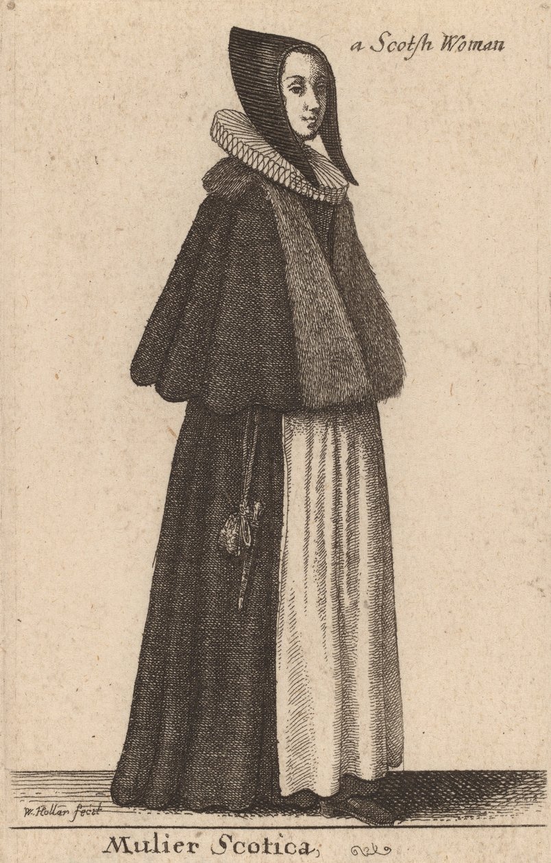 Gal kadın. by Wenceslaus Hollar